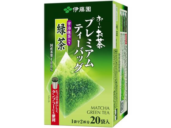 伊藤園 お〜いお茶プレミアムティーバッグ 抹茶入り緑茶 20袋 伊藤園 お〜いお茶プレミアムティーバッグ 抹茶入り緑茶 20袋