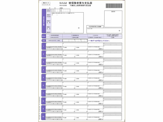 OBC 単票被保険者賞与支払届 A4 200枚 5165 OBC 単票被保険者賞与支払届 A4 200枚 5165
