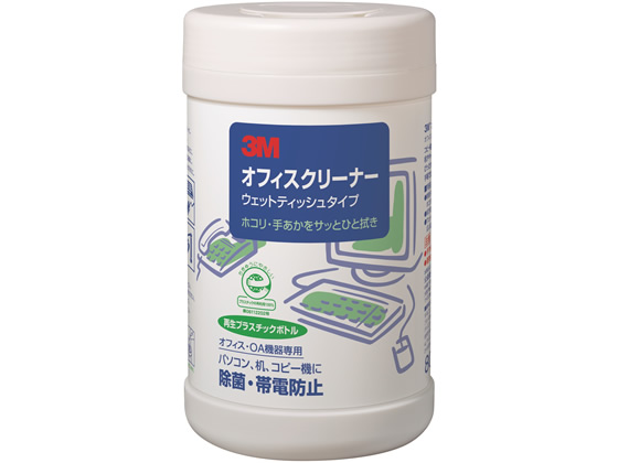 3M オフィスクリーナー ウェットティッシュタイプ 本体 80枚入 OC-80WN
