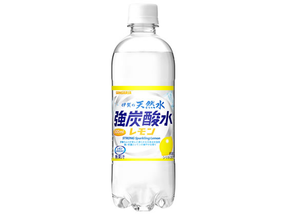 日本サンガリア 伊賀の天然水 強炭酸水 レモン 500ml 日本サンガリア 伊賀の天然水 強炭酸水 レモン 500ml