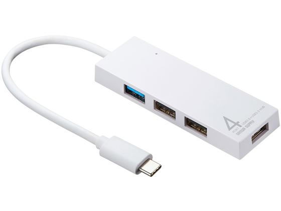 サンワサプライ 4ポートUSB TypeCコンボハブ ホワイト USB-3TCH7W サンワサプライ 4ポートUSB TypeCコンボハブ ホワイト USB-3TCH7W