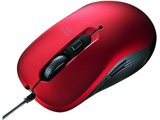 サンワサプライ 有線ブルーLEDマウス レッド MA-BL114R サンワサプライ 有線ブルーLEDマウス レッド MA-BL114R