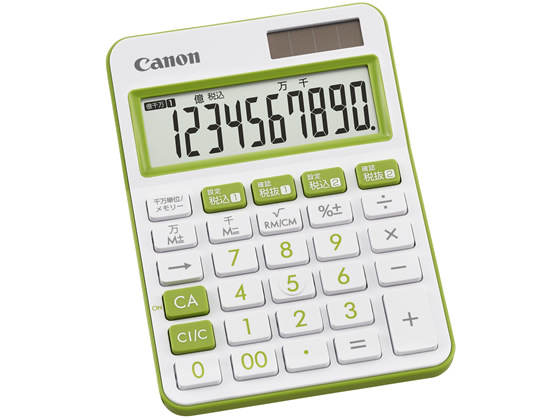 CANON カラフル電卓 ミニ卓上 グリーン LS-105WUC-GR 2306C001 CANON カラフル電卓 ミニ卓上 グリーン LS-105WUC-GR 2306C001