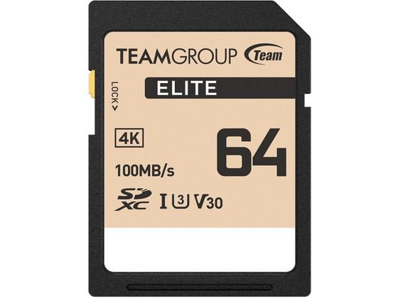 TEAM SDXC UHS-I U3 Eliteシリーズ64GB TESDXC64GIV3069