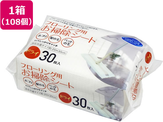 大和物産 CCフローリング用お掃除シート ドライ30枚入 108個 大和物産 CCフローリング用お掃除シート ドライ30枚入 108個