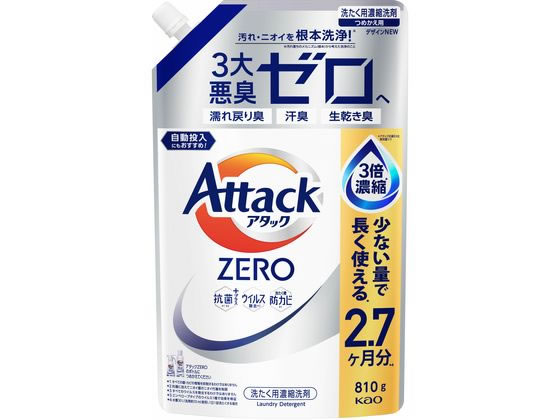 KAO アタックZERO つめかえ用 810g KAO アタックZERO つめかえ用 810g