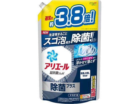 P & G アリエールジェル除菌プラス詰替 ウルトラジャンボサイズ 1.48kg
