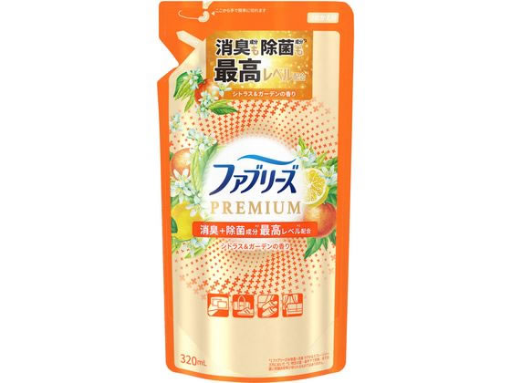 ●衣類・布製品用消臭剤●仕様：詰替用●内容量：３２０ｍＬ●成分：消臭成分、除菌成分、香料