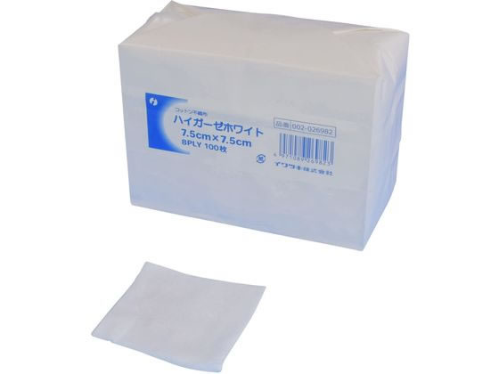 �C���c�L �n�C�K�[�[�z���C�g ��×p�K�[�[ 24-8610-03 026982(7.5X7.5)100�C��