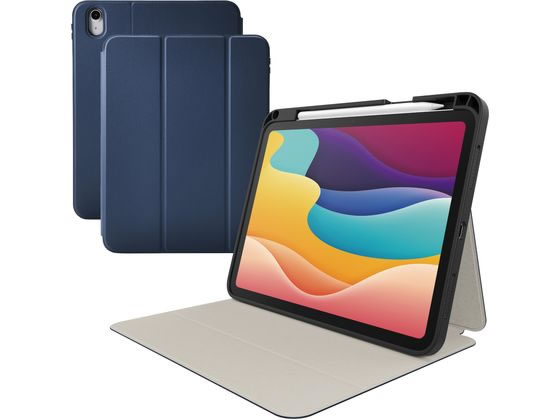 エレコム iPadケース 11インチ (A16) 衝撃吸収ネイビー TB-A25RSANV エレコム iPadケース 11インチ (A16) 衝撃吸収ネイビー TB-A25RSANV
