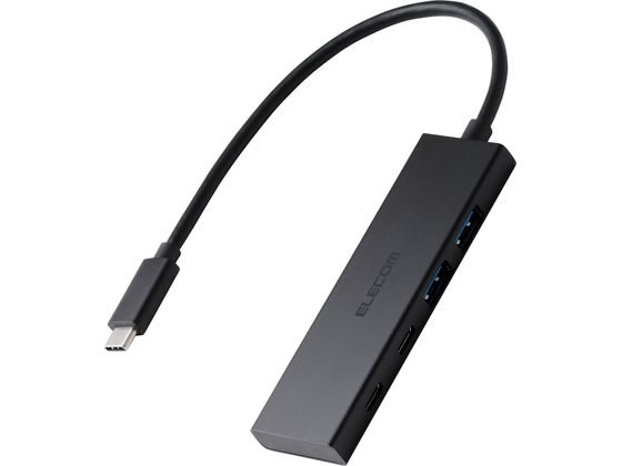 エレコム Type-Cハブ 4ポート 10Gbps薄型 ブラック U3HC-H042PBK エレコム Type-Cハブ 4ポート 10Gbps薄型 ブラック U3HC-H042PBK