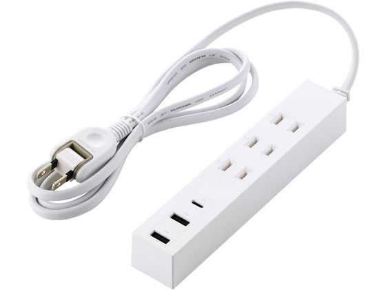 エレコム USBタップ 1.5m 3口 C×1 A×2 白 T-U08-3A2C15WH エレコム USBタップ 1.5m 3口 C×1 A×2 白 T-U08-3A2C15WH