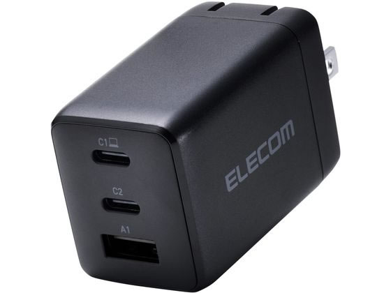エレコム USB充電器 C×2 A×1 67W ブラック ACDC-PD10367BK エレコム USB充電器 C×2 A×1 67W ブラック ACDC-PD10367BK