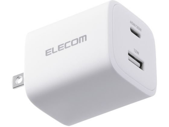 エレコム USB充電器 45W C×1 A×1 ホワイト MPA-AC11045WH エレコム USB充電器 45W C×1 A×1 ホワイト MPA-AC11045WH