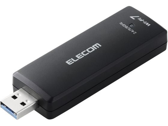 エレコム 無線LANアダプタ Wi-Fi7 ブラック WDB-BE28TU3-B エレコム 無線LANアダプタ Wi-Fi7 ブラック WDB-BE28TU3-B