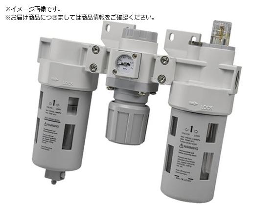 TAIYO エアコントロールユニット 3点セット ブラケット、角型圧力計付 MFRL3-10-BD TAIYO エアコントロールユニット 3点セット ブラケット、角型圧力計付 MFRL3-10-BD