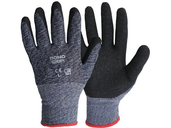 K-WORK 天然ゴム背抜き手袋 モノグリップ ネイビー L K-WORK 天然ゴム背抜き手袋 モノグリップ ネイビー L
