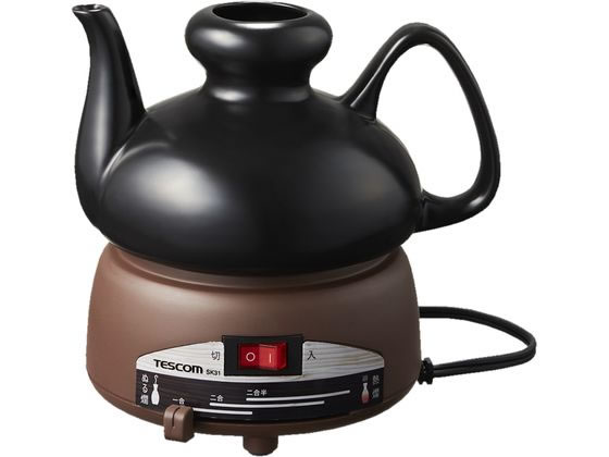 テスコム 酒燗器 徳利 2.5合 (450mL) 陶磁器製 ブラック SK31 テスコム 酒燗器 徳利 2.5合 (450mL) 陶磁器製 ブラック SK31