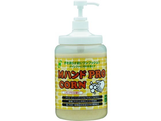 ミドリ安全 ハンドクリーナー Mハンド PRO CORN 1.4KGポンプ付ボトル入り MHAND-PRO CORN-1.4KG ミドリ安全 ハンドクリーナー Mハンド PRO CORN 1.4KGポンプ付ボトル入り MHAND-PRO CORN-1.4KG