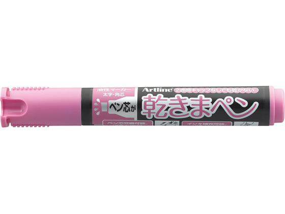 シヤチハタ 乾きまペン 太字 角芯 桃色 10本 K-199Nモモ