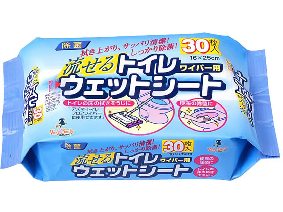 アズマ工業 流せるトイレ用ウェットシート 30枚 SQ058 アズマ工業 流せるトイレ用ウェットシート 30枚 SQ058