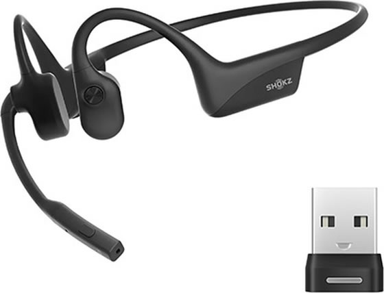 未使用Shokz OpenComm 2 骨伝導イヤホン 35g SHOKZ ワイヤレス骨伝導イヤホン OpenComm 2 UC USB-A 2025 Upgrade