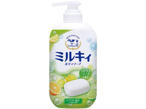 牛乳石鹸 ミルキィ ボディソープ シトラスソープの香り ポンプが407円 ココデカウ