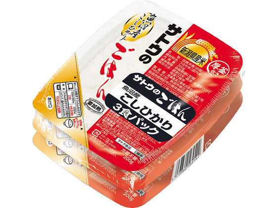 サトウ食品 サトウのごはん 魚沼産こしひかり200g 3食P サトウ食品 サトウのごはん 魚沼産こしひかり200g 3食P
