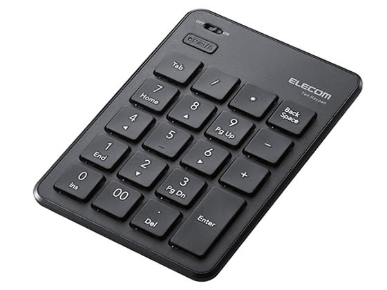 エレコム Bluetoothテンキーパッド 薄型 ブラック TK-TBP020BK エレコム Bluetoothテンキーパッド 薄型 ブラック TK-TBP020BK