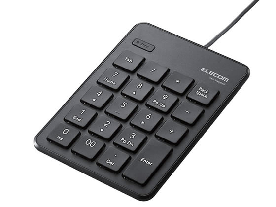 エレコム 有線テンキーパッド 薄型 ブラック TK-TCP018BK エレコム 有線テンキーパッド 薄型 ブラック TK-TCP018BK