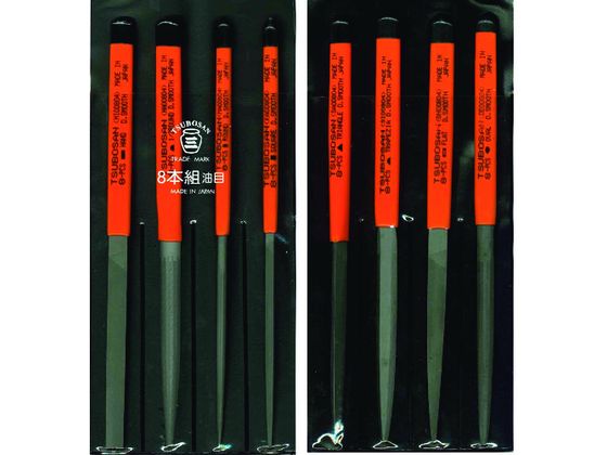 ツボサン 組ヤスリセット8本組 油目 ST008-04 ツボサン 組ヤスリセット8本組 油目 ST008-04