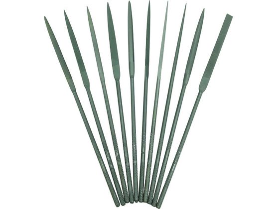ツボサン 精密ヤスリ 10本組 セット #3 #6より荒い ST01053T ツボサン 精密ヤスリ 10本組 セット #3 #6より荒い ST01053T