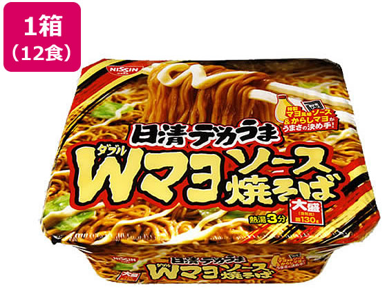 日清食品 日清デカうま Wマヨソース焼そば 12食 日清食品 日清デカうま Wマヨソース焼そば 12食