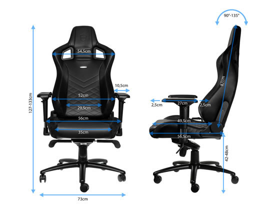 noblechairs EPIC ゲーミングチェア PUレザー ゴールド NBL-PU-GOL-003 
