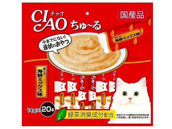 いなば CHAO ちゅーる まぐろ 海鮮ミックス 20本 いなば CHAO ちゅーる まぐろ 海鮮ミックス 20本