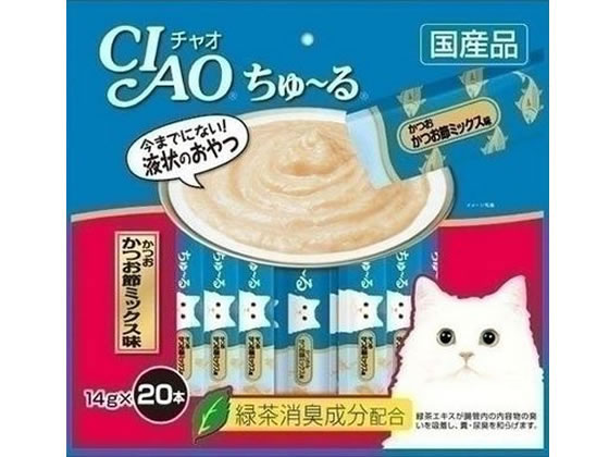 いなば CHAO ちゅーる かつお かつお節ミックス 20本 いなば CHAO ちゅーる かつお かつお節ミックス 20本