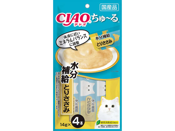 いなば CIAOちゅーる水分補給とりささみ14g4本 いなば CIAOちゅーる水分補給とりささみ14g4本