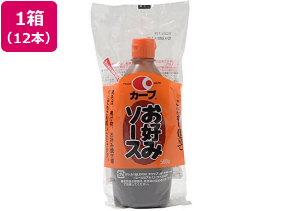 毛利醸造 カープお好みソース 500g×12本 毛利醸造 カープお好みソース 500g×12本