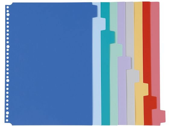 �P���� �J���[�C���f�b�N�X(���n�^�C�v)A4 9�R �J���e�u�b�N�p�i 01-2800-05 KB-014(A4 9���})30�^�P�c