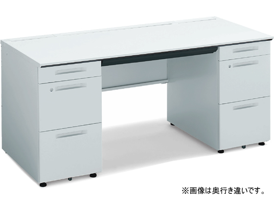 コクヨ iSデスク 両袖デスク A4タイプ W1600×D600 ホワイト