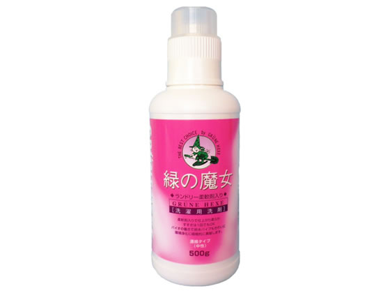 ミマスクリーンケア 緑の魔女 ランドリー 柔軟剤入り洗剤 本体 500g