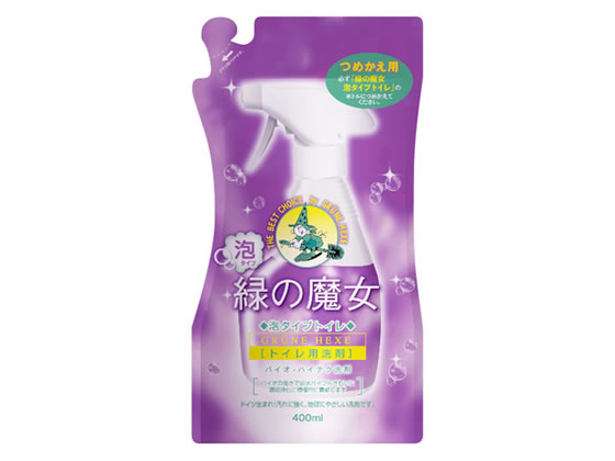 ミマスクリーンケア 緑の魔女 トイレ用洗剤 泡タイプ 詰替 400mL ミマスクリーンケア 緑の魔女 トイレ用洗剤 泡タイプ 詰替 400mL