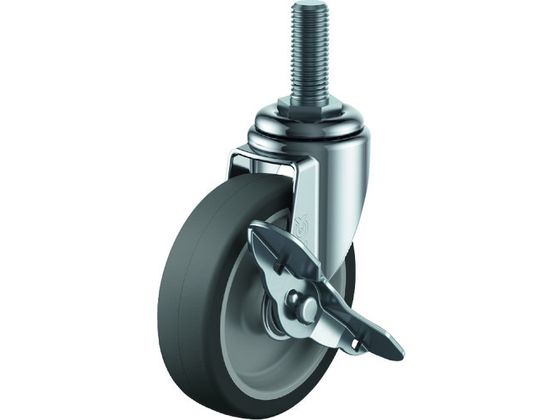 ユーエイ ねじ込み式 自在 ステンレスキャスター エラストマー 車輪径50mm ストッパー付き Eタイプ SUS-ET-S型 ネジ寸法M12×35ピッチ1.75 SUS-ET-50ELS-M12-35 ユーエイ ねじ込み式 自在 ステンレスキャスター エラストマー 車輪径50mm ストッパー付き Eタイプ SUS-ET-S型 ネジ寸法M12×35ピッチ1.75 SUS-ET-50ELS-M12-35