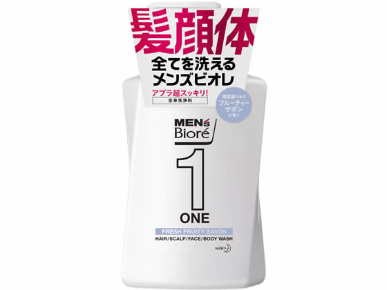 KAO メンズビオレ ONE オールインワン全身洗浄料 フルーティ 本体480mL KAO メンズビオレ ONE オールインワン全身洗浄料 フルーティ 本体480mL