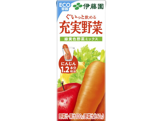 伊藤園 充実野菜 緑黄色野菜ミックス 200ml 伊藤園 充実野菜 緑黄色野菜ミックス 200ml