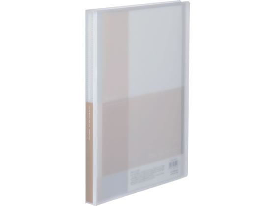 コクヨ クリヤーブック(Glassele)固定式 A4 40P ホワイト ラ-GL40W