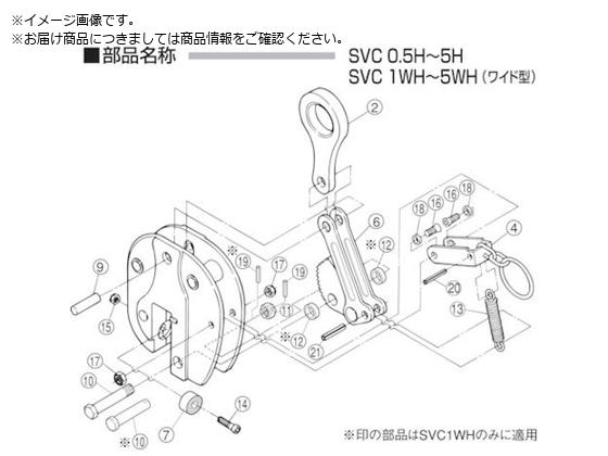 スーパー 立吊クランプ SVC-H 用カムセット SVT0.5H スーパー 立吊クランプ SVC-H 用カムセット SVT0.5H