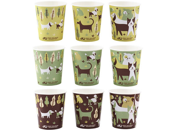 サンナップ JWドッグペーパーカップ 90ml 50個入 C9050JWD