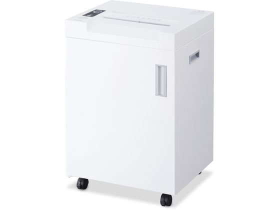 ●カラー：ホワイト●本体サイズ（約）：幅４８２×奥行４２４×高さ７０６ｍｍ●カットサイズ（約）：４×４０ｍｍ（クロスカット）●投入幅（約）：３１０ｍｍ●定格細断枚数：２２枚（Ａ４コピー用紙）●最大細断