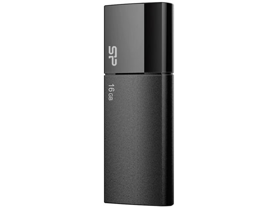 シリコンパワー スライド式USBメモリ 16GB ブラック SP016GBUF2U05V1K シリコンパワー スライド式USBメモリ 16GB ブラック SP016GBUF2U05V1K